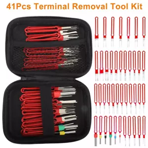 41Pcs Car Terminal Removal Tool Kit Wire Connector-Pin Release Extractor Puller - Picture 1 of 11