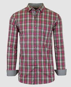 $58 Galaxy By Harvic Mens Slim-Fit Pink Button Down Stretch Dress Shirt Size XL - Picture 1 of 1