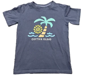 Life Is Good Captiva Island Florida T Shirt Kids Small Palm Tree Crusher Tee - Picture 1 of 9