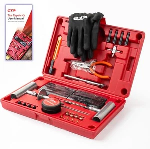 Heavy Duty Tire Repair Kit - 68pcs All-in-One Universal Tire Plug Tools for T - Picture 1 of 9
