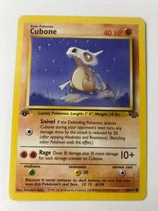 Cubone 50/64 1st Edition & Regular Jungle, Marowak also included! 3 Cards NM!!! - Picture 1 of 6
