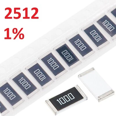 SMD Widerstände Widerstand Bauform 2512 1% 1W Werte WÄHLBAR SMT Resistor - Bild 1 von 2