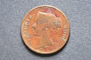 Straits Settlements (QV) 1862 1 Cent Copper Coin (Wt : 8.52 g) C1594 - Picture 1 of 9