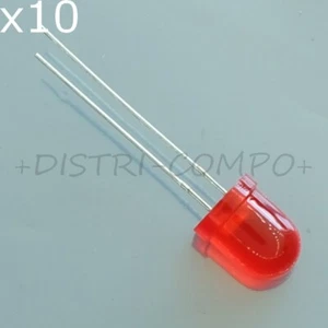 Led rouge 8mm 20mA 2.5V 625nm 50° 150mcd L-793ID Kingbright (lot de 10) - Bild 1 von 1