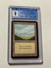 Plains  (No Trees) Alpha Basic Land CGC 9 subs Magic The Gathering MTG 094