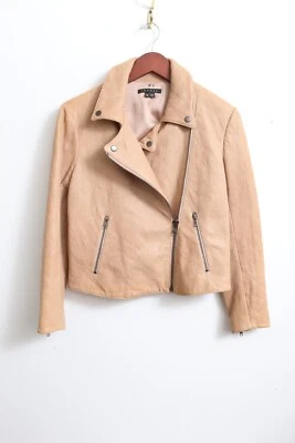 EUC M THEORY Women's Madigan JUNO Tan Leather Jacket - Image 1 of 4