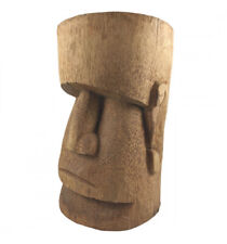 Statue / Tabouret Moai de l'île de Pâques en cocot
