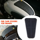 Black Rubber Motorcycle Tank Pad Sticker Protector Motorbike Fit For Triumph BMW