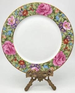 Plato de Cena Continental ROSENTHAL Selb Bavaria Rosa Floral Borde Dorado De Colección - Imagen 1 de 12
