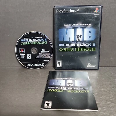 Men in Black II 2 Alien Escape PlayStation 2 PS2 Complete Refurbished  - Image 1 of 4