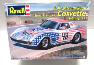 REVELL John Greenwood's Stars & Stripes 1971 Corvette Sebring OPEN BOX NEU - Bild 1 von 8
