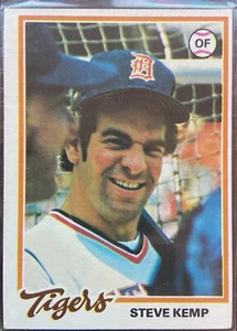 1978 TOPPS BASEBALL SET BREAK 21 STEVE KEMP TIGERS - Picture 1 of 2