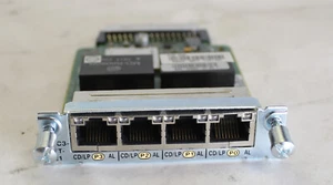 Cisco VWIC3-4MFT-T1/E1 73-13423-01 B0 4-Port T1/E1 WAN Multiflex Interface Card - Picture 1 of 5