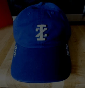 Men s Izod hat blue adjustable one size white logo 100% cotton baseball golf new - Picture 1 of 3