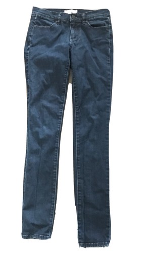 Jeans Tory Burch 25 denim stretch skinny pantaloni blu scuro legging pantaloni jeans 34