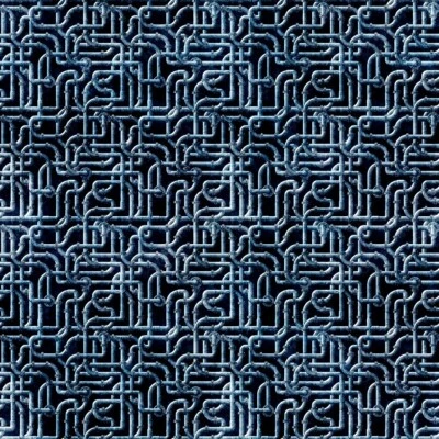 Quilting Treasures - Meça Duas Vezes - Ironworks - Azul Escuro, Tecido BTY - Imagem 1 de 4