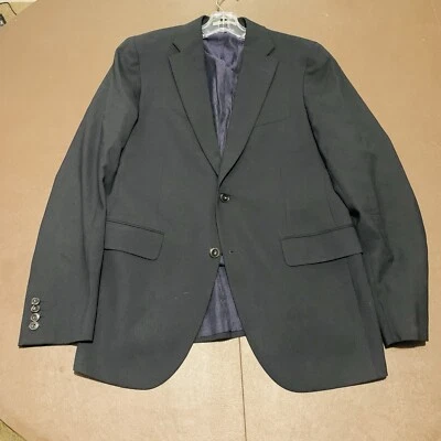 Chaqueta para hombre Boglioli Alton, talla L, negra 100 % lana Foto 1 de 4