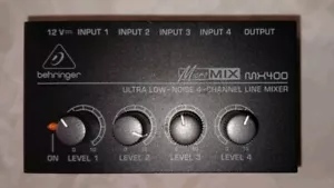 Behringer Micromix MX400 Ultra Low-Noise 4-Channel Line Mixer - Pre-Owned - Picture 1 of 2