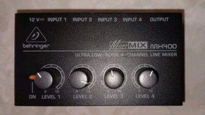 Behringer Micromix MX400 Ultra Low-Noise 4-Channel Line Mixer - Pre-Owned - Image 1 of 2