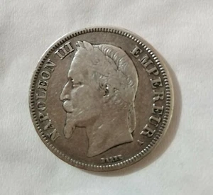 2 Francs 1868 France 🇫🇷 Pièce Napoléon III Empereur Empire Francais - Photo 1/3