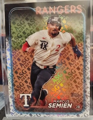2024 Topps All-Star Game Foil Set Marcus Semien Texas  Rangers ASG Card - Image 1 of 2