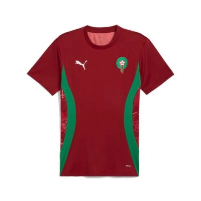 Puma FRMF Marokko Prematch Jersey Rojo Camiseta Calentamiento Morocco Gr.M-3XL - Imagen 1 de 2