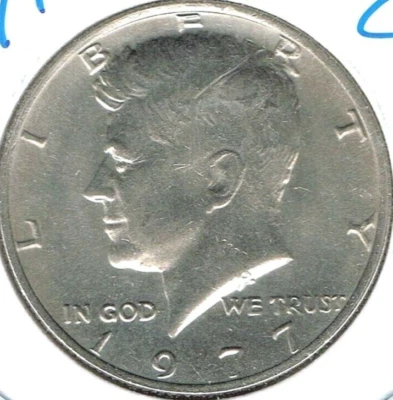 1977 Philadelphia JFK A/Uncirculated Business Strike Half Dollar Coin! - Image 1 of 2