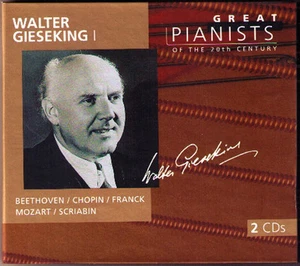 Walter GIESEKING 1: GREAT PIANISTS OF THE 20TH CENTURY 2CD Beethoven Mozart - Bild 1 von 1