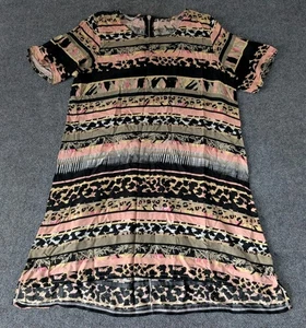 Nucleo Dress Short Sleeve Safari Striped Women's Size 3 - Picture 1 of 8