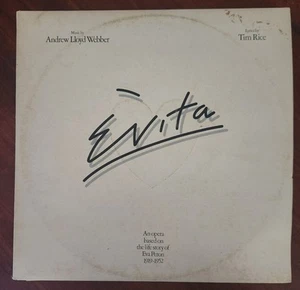 Andrew Lloyd Webber Evita 2 Disc Vynil Record / Life Story Of Eva Peron - Picture 1 of 9