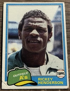 1981 Topps #261 Rickey Henderson - Picture 1 of 2
