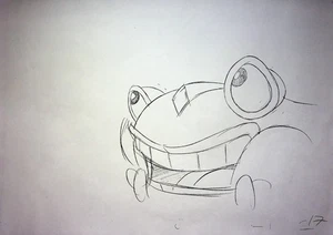 WHO ENMARCÓ ROGER RABBIT PRODUCCIÓN FIRMADA POR COLLIN WHO Benny the Cab copia #WC - Imagen 1 de 2