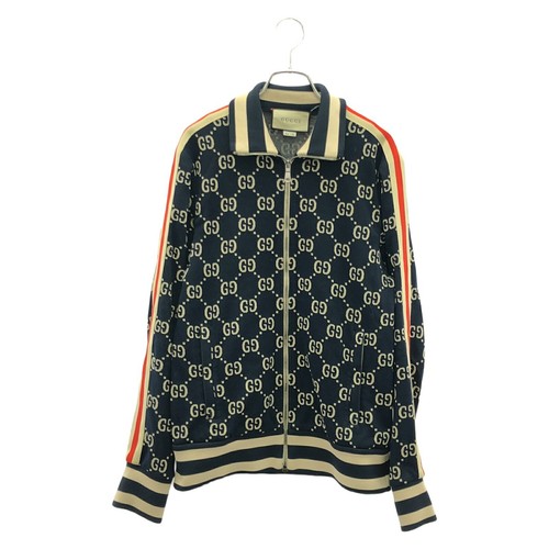 Gucci Gg Giacca Jacquard Cotone Navy 496919 r4_0714