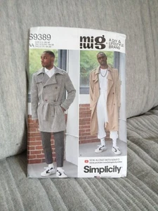 Trenchcoat Simplicity Schnittmuster R11410 Zweireiher Herren Gr. 34- 42  - Bild 1 von 3