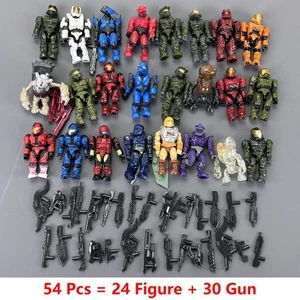 Figura Halo Mega Bloks Construx UNSC Spartan Marine Grunt Elite 24 un. con arma - Imagen 1 de 6