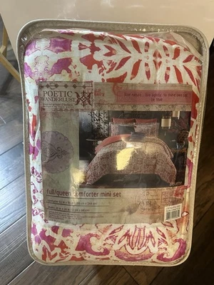 NIP Tracy Porter Poetic Wanderlust Alouette Pink White Full/Queen Comforter Set  - Image 1 of 4