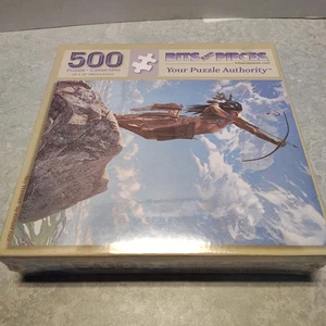 Sky Hunter NUOVO RARO 500 pezzi puzzle nativi indiani arco roccia freccia faretra pianure - Foto 1 di 3