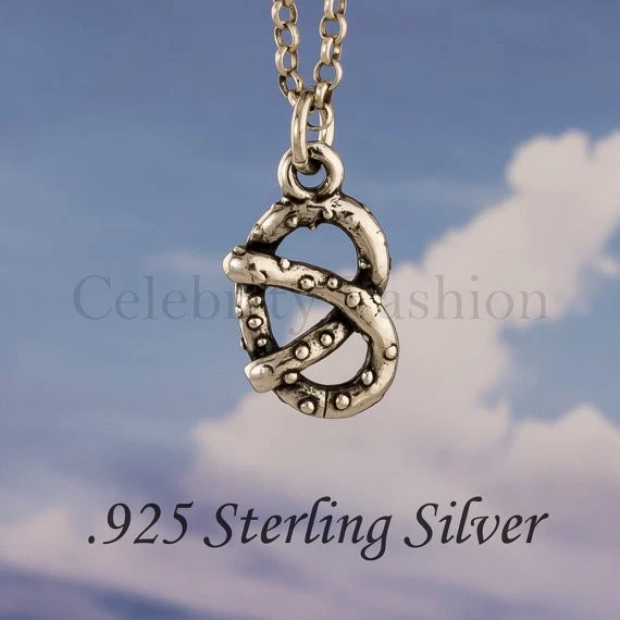 REAL Sterling Silver Pretzel charm / pendant - Image 1 of 1