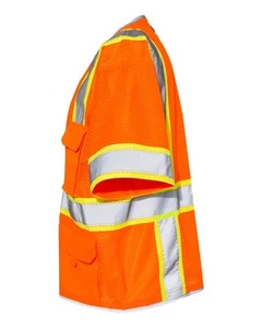 ๐ฅ Kishigo Premium Brilliant Series Heavy Duty Class 3 Vest Up To 5XL 1550-1551 - Picture 1 of 10