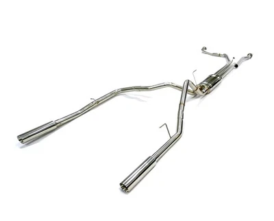 Sistema de escape OBX acero inoxidable Catback 07-15 Nissan Titan 5,6 L doble división trasero 9 piezas Foto 1 de 4