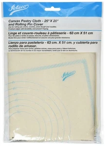 Canvas Pastry Cloth and Rolling Pin Cover, 25" x 20", Off-White - Picture 1 of 4