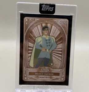 2025 TOPPS DISNEY MINT PRINCE NAVEEN /10 BLACK  REFRACTOR ENCASED - Picture 1 of 3