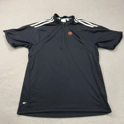 Adidas Roland Garros Jacket Mens Small Blue Clima365 Tennis French Open 1/4 Zip - Image 1 of 4