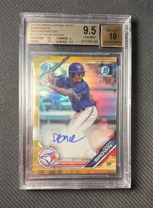2019 Bowman Chrome Draft Dasan Brown Gold Refractor Auto /50 BGS 9.5/10 1st RC - Picture 1 of 2