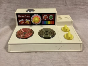 Vintage Fisher Price Fun with Food Kitchen Stove Top 1978 USA Bell Works - Picture 1 of 5