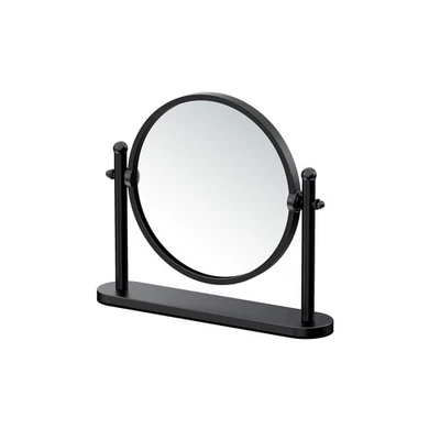 Gatco 1391MX Table Mirror, Matte Black/ 7.50" Double Sided Tabletop Makeup Va... - Image 1 of 4