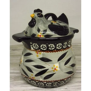 Temptations by Tara Alte Welt Schwarz 1 Quart Kanister Huhn Deckel - Bild 1 von 7