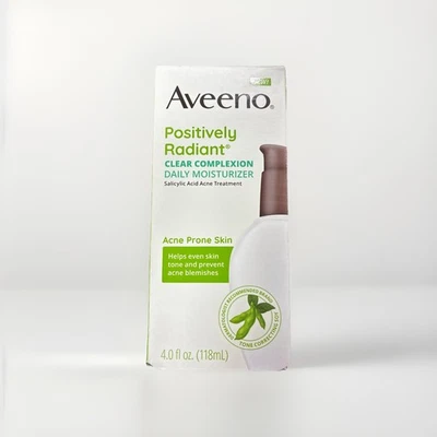 Aveeno Positively Radiant Clear Complexion Daily Moisturizer 4oz Exp 10/2026 🔥 - Image 1 of 3