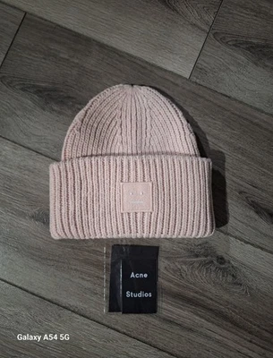 Acne Studios Royal Smile Face Wool Bernie Hat New With Tags