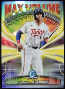 2025 Bowman Chrome Walker Jenkins Max Volume #MV-4 Twins SP - Picture 1 of 2